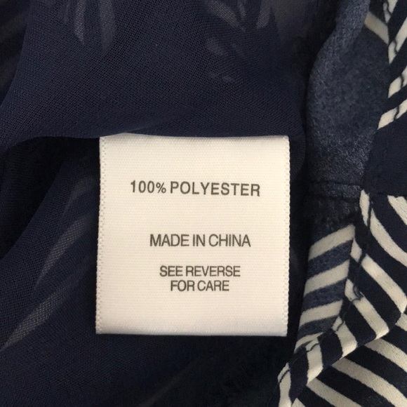 Lucy Paris Navy and White Crop Top - Picture 4 of 4